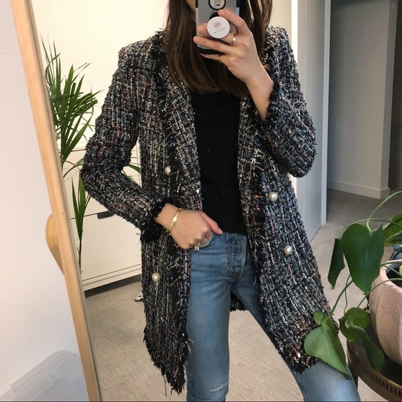 Zara Jackets & Blazers - Gorgeous! ZARA Tweed Jacket XS